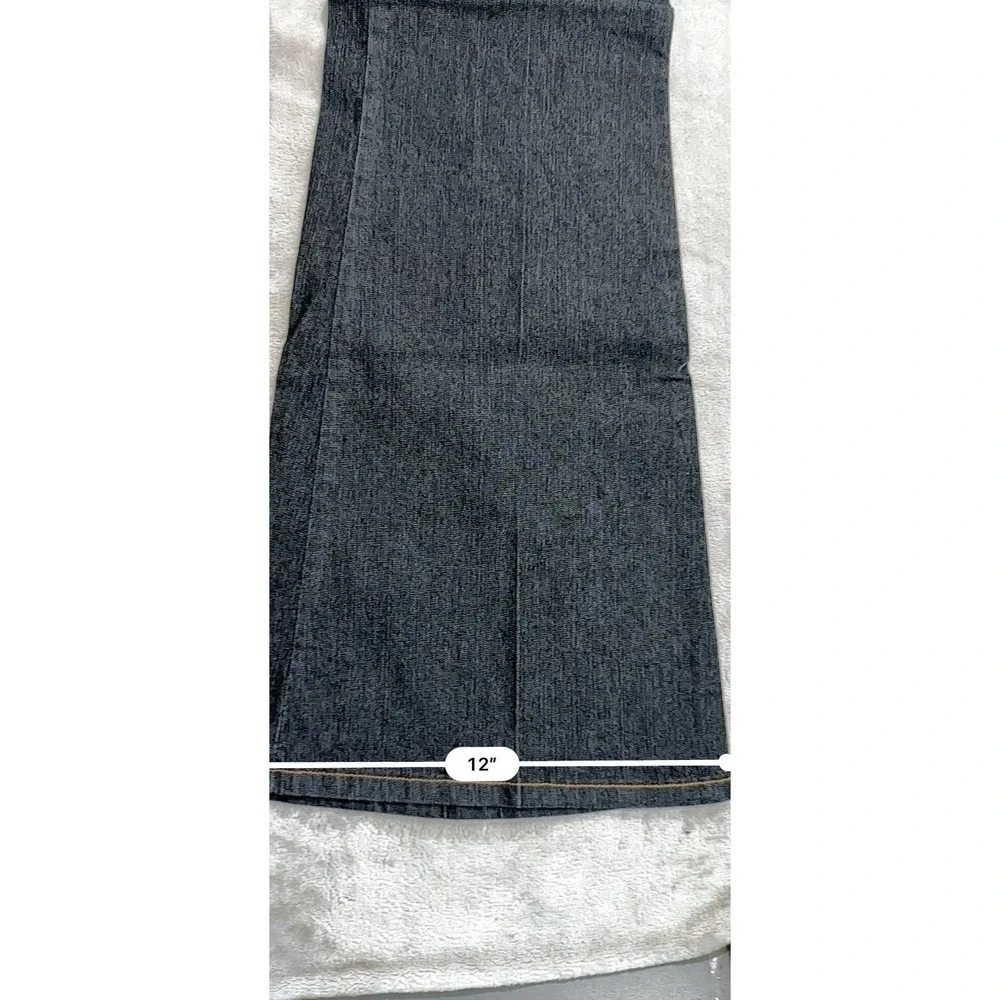 NWT Vintage Y2K Flare Jeans Dark Wash Wide Leg Low Rise Whimsigoth Women Sz 10 - Picture 3 of 8